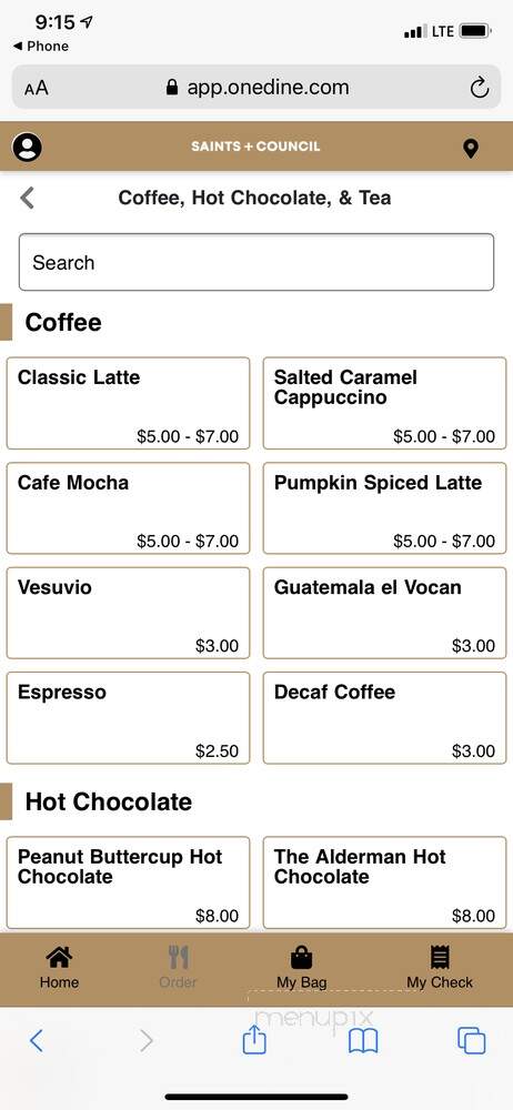 Saints + Council - Atlanta, GA menu_pic