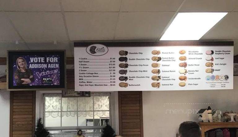 Cookie Cottage - Fort Wayne, IN menu_pic