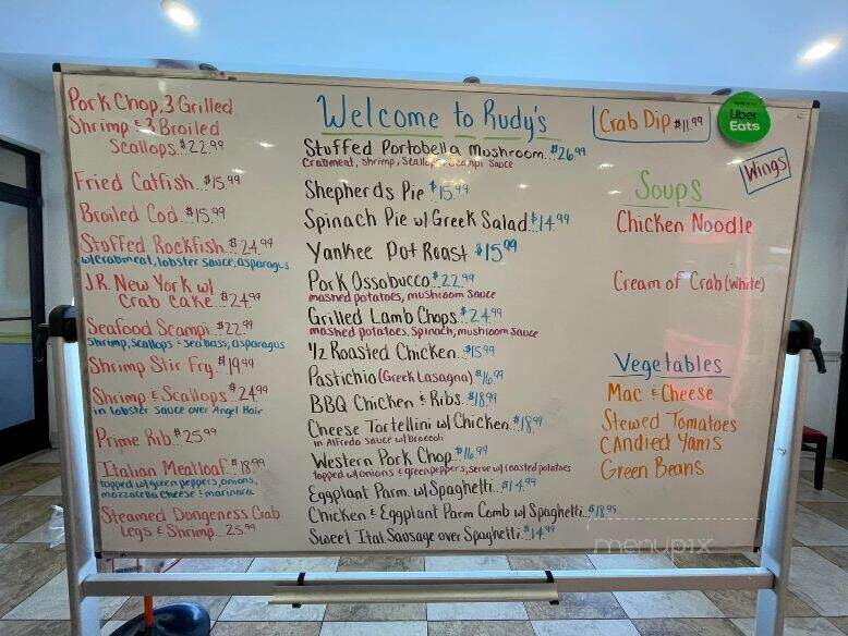 Rudy's Family Restaurant - Harrington, DE menu_pic