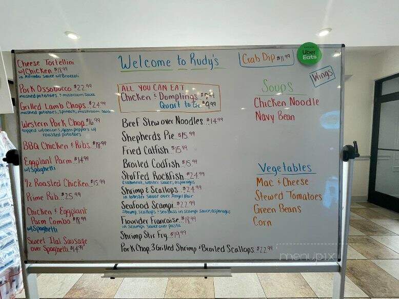 Rudy's Family Restaurant - Harrington, DE menu_pic