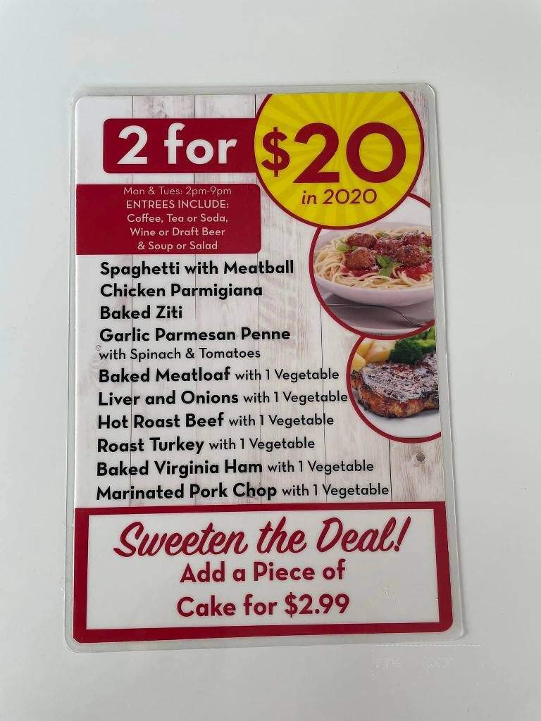 Rudy's Family Restaurant - Harrington, DE menu_pic
