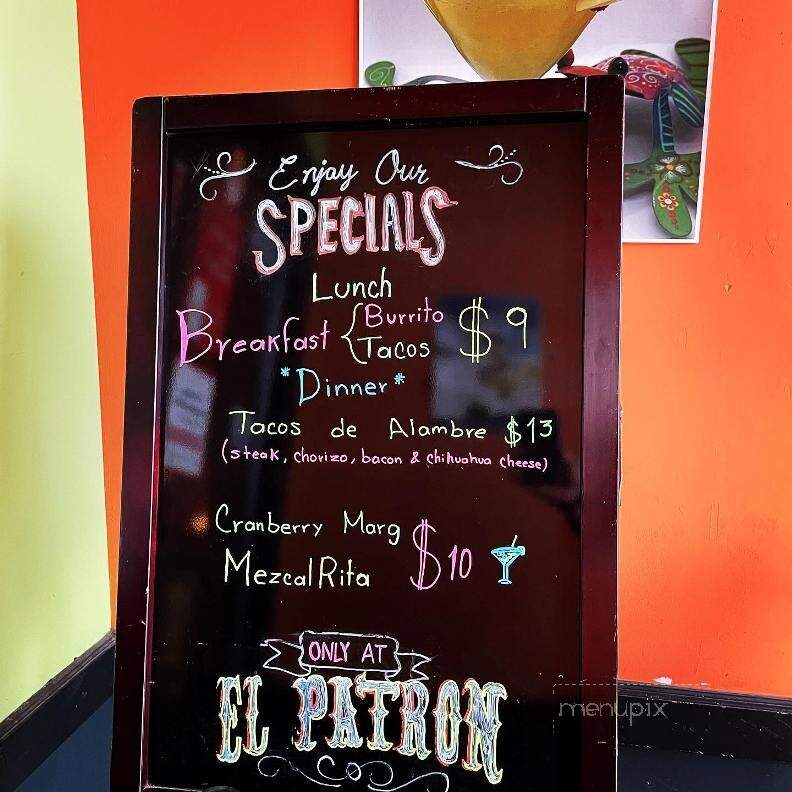 El Patron Mexican Grill - Elyria, OH menu_pic