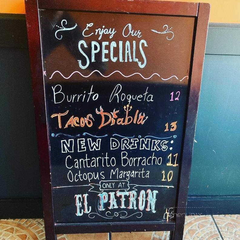 El Patron Mexican Grill - Elyria, OH menu_pic