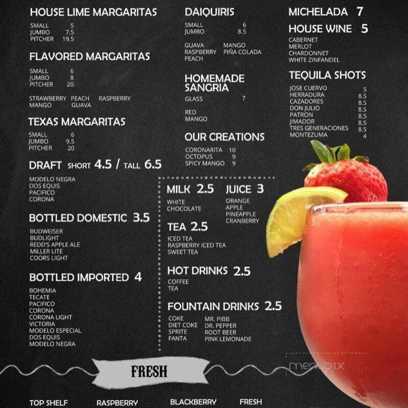 El Patron Mexican Grill - Elyria, OH menu_pic
