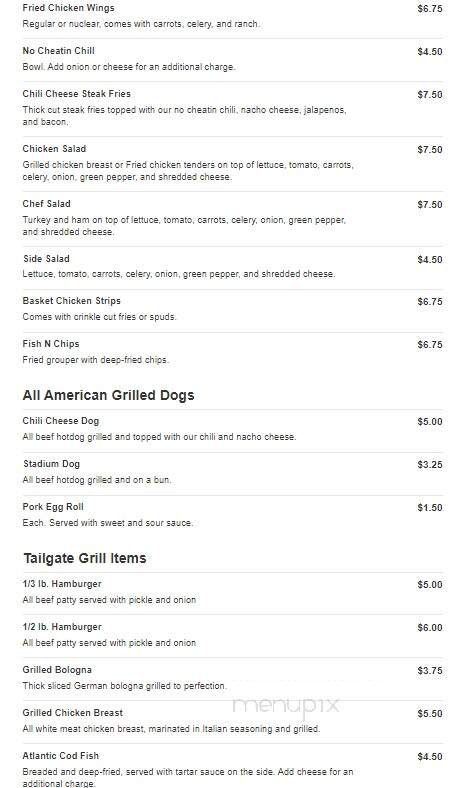 Lyle's Sportszone Pizza & Pub - Evansville, IN menu_pic