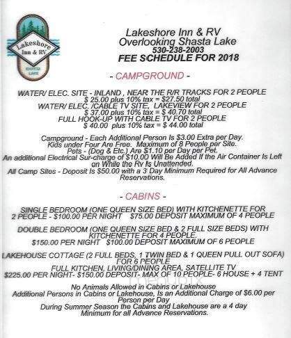 Lakeshore Inn and RV - Lakehead, CA