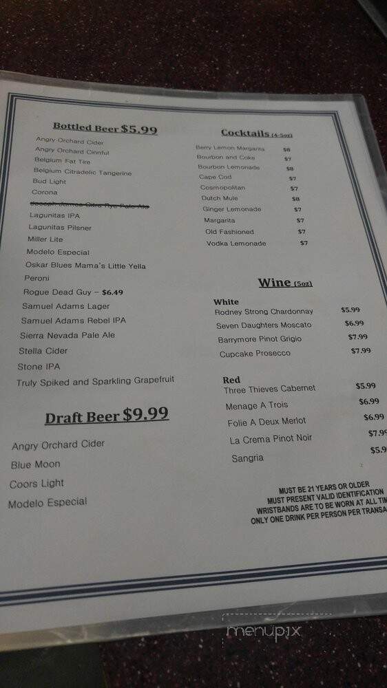 Regal Sunset Station Stadium 13 Theatre - Henderson, NV menu_pic
