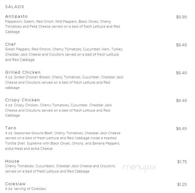 Big Chuck's Pizza Plus - Munith, MI menu_pic