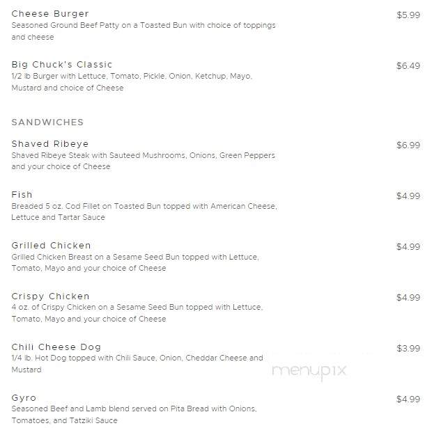 Big Chuck's Pizza Plus - Munith, MI menu_pic