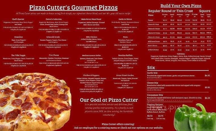 Pizza Cutter - Northville, MI menu_pic