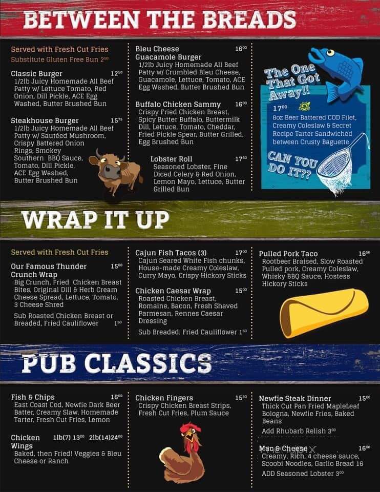 The Goofie Newfie Bar & Grill - Fergus, ON menu_pic