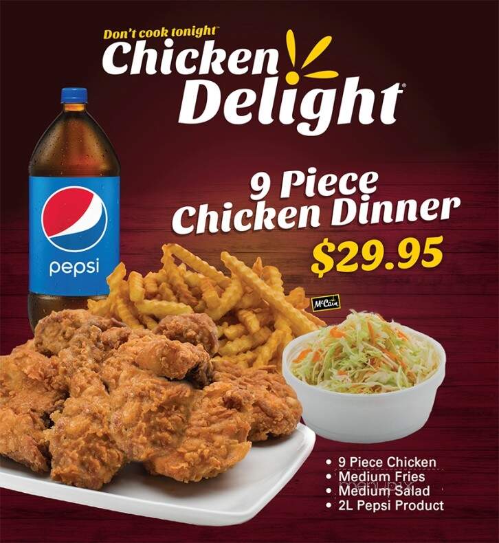 Chicken Delight - Selkirk, MB menu_pic