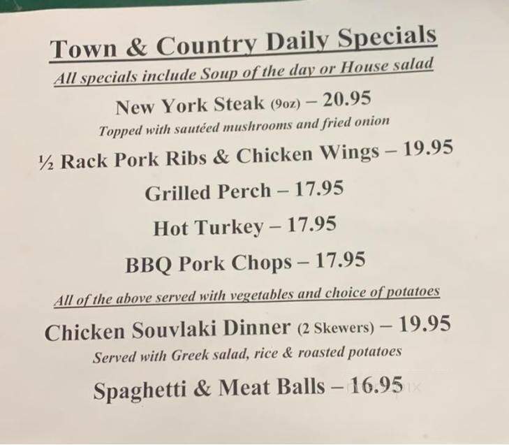 Town & Country Restaurant - Guelph, ON