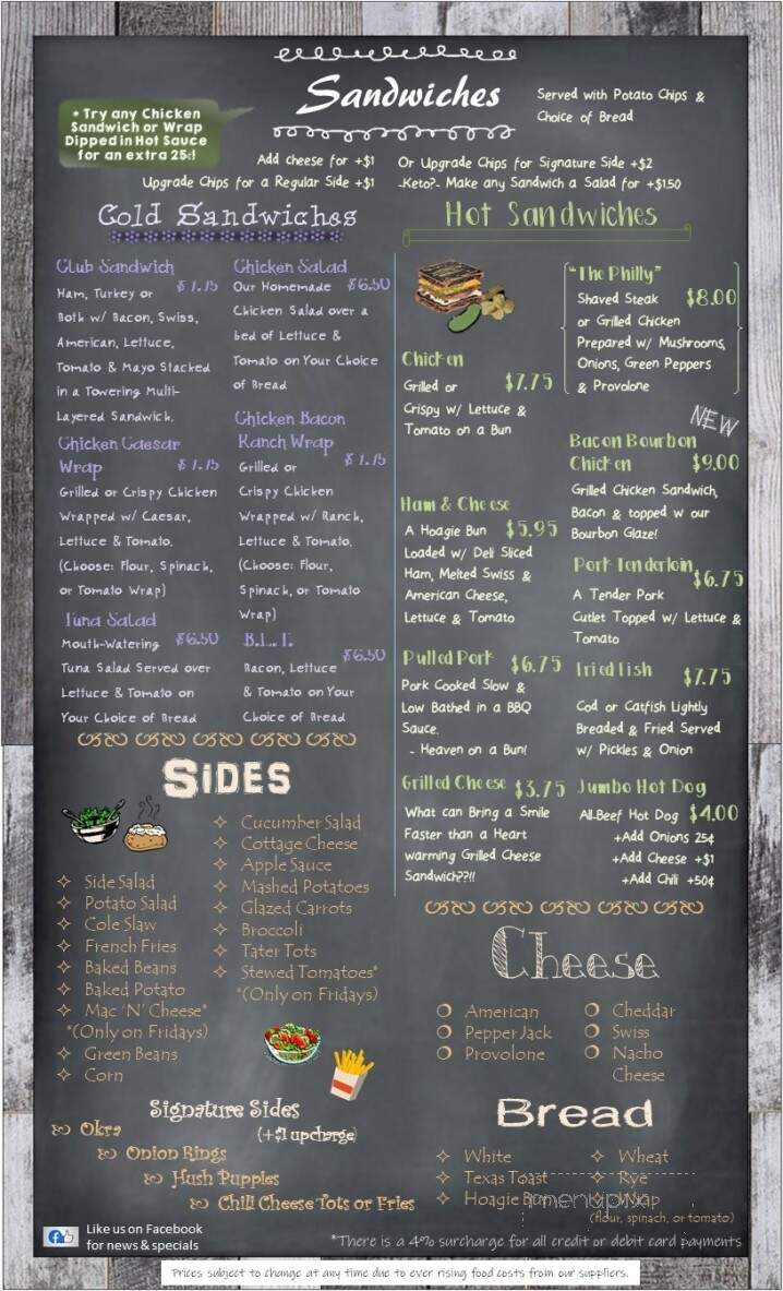 Reinhardt's Restaurant & Lnge - Millstadt, IL menu_pic