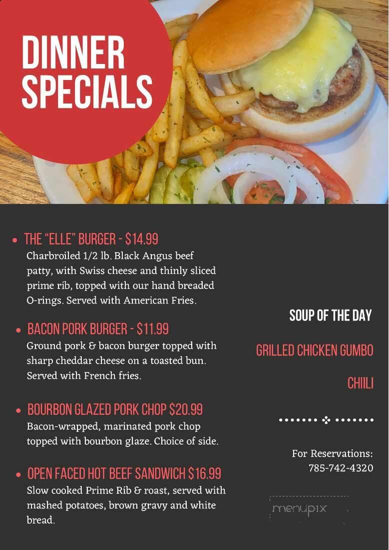 Country Cabin - Hiawatha, KS menu_pic