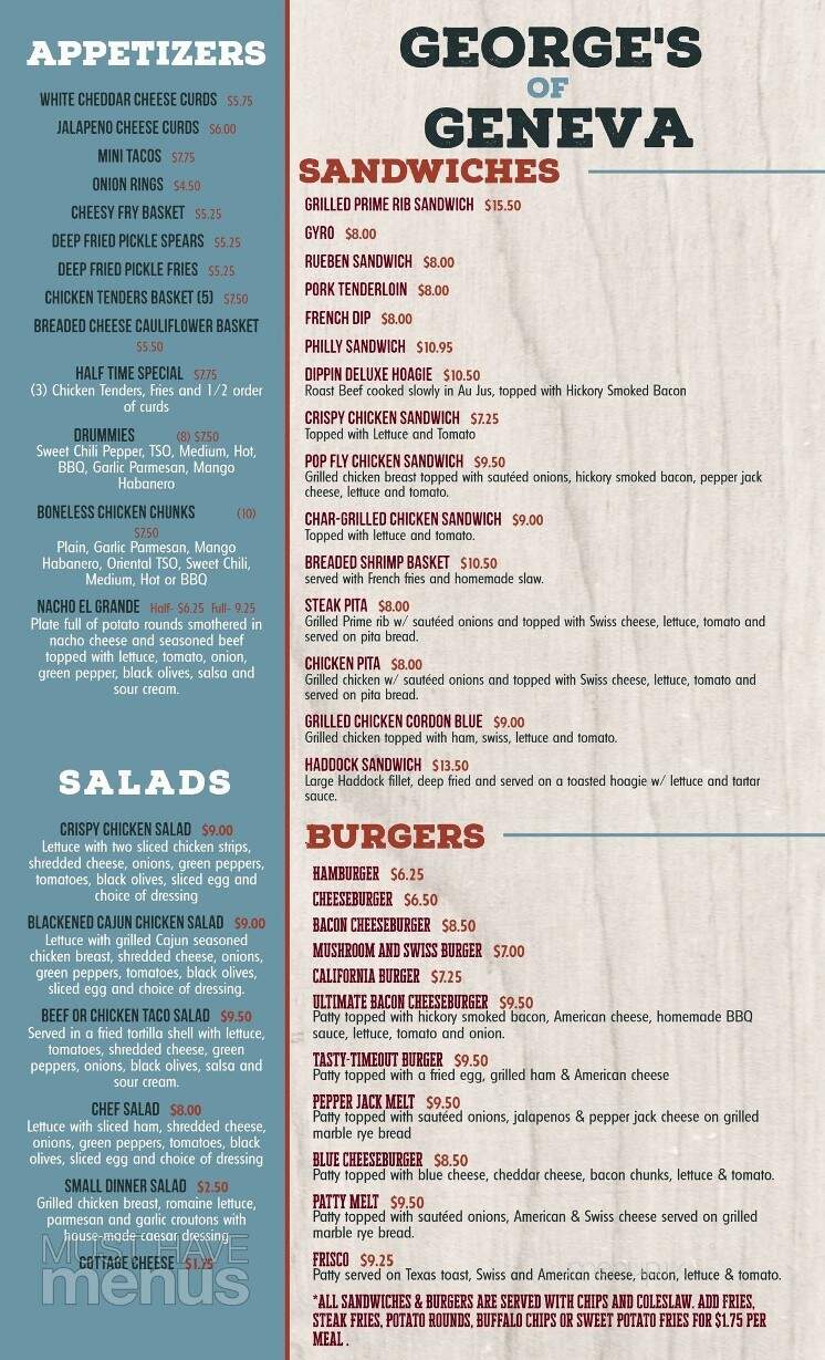 Georges Of Geneva - Geneva, MN menu_pic