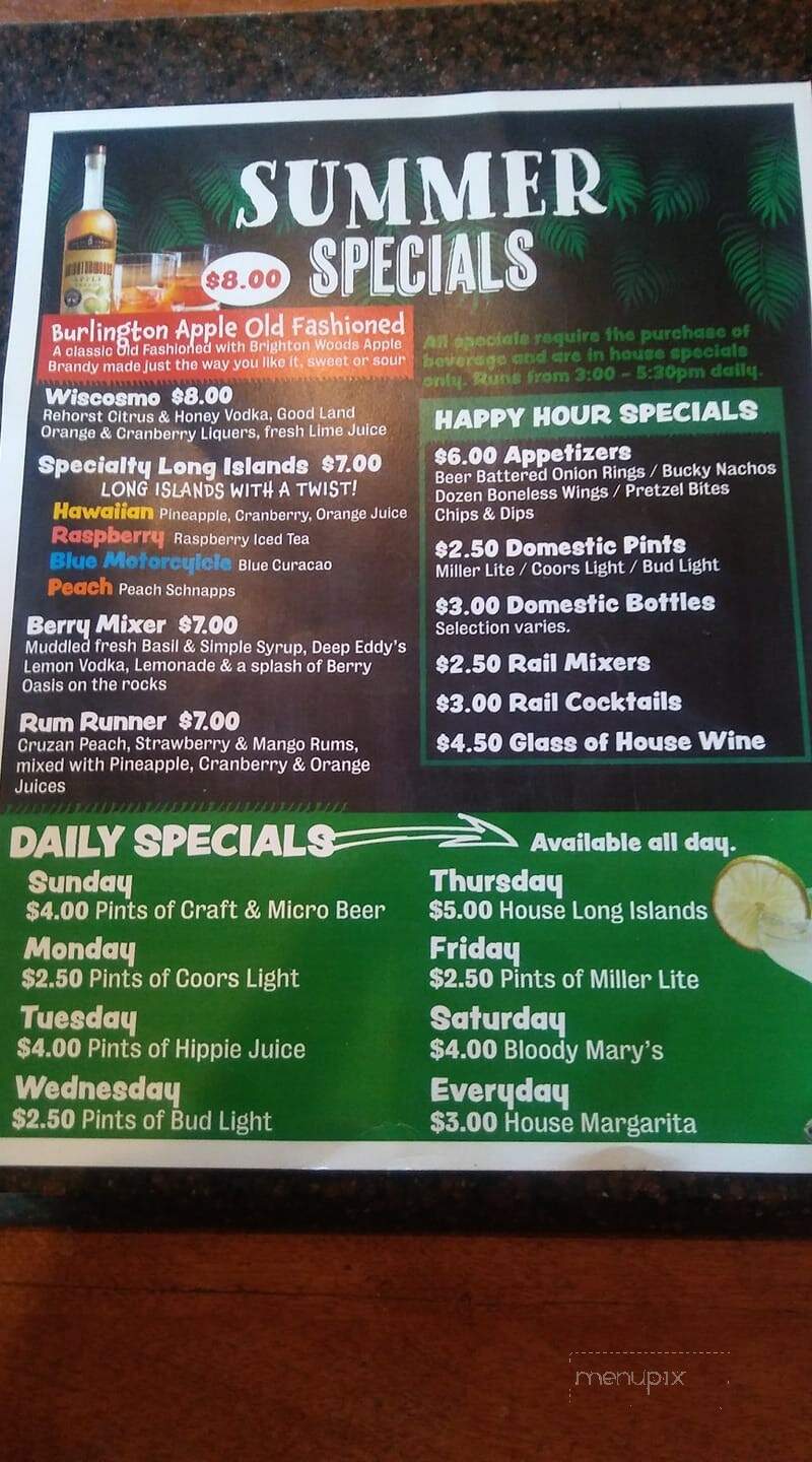 Charcoal Grill - Burlington, WI menu_pic