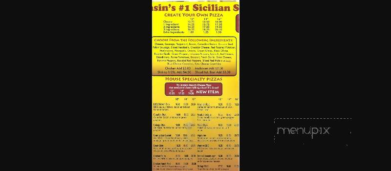 Upper-Crust Pizzeria & Pub - Genoa City, WI menu_pic