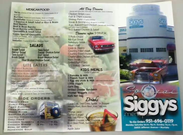 Siggy's Restaurant - Temecula, CA