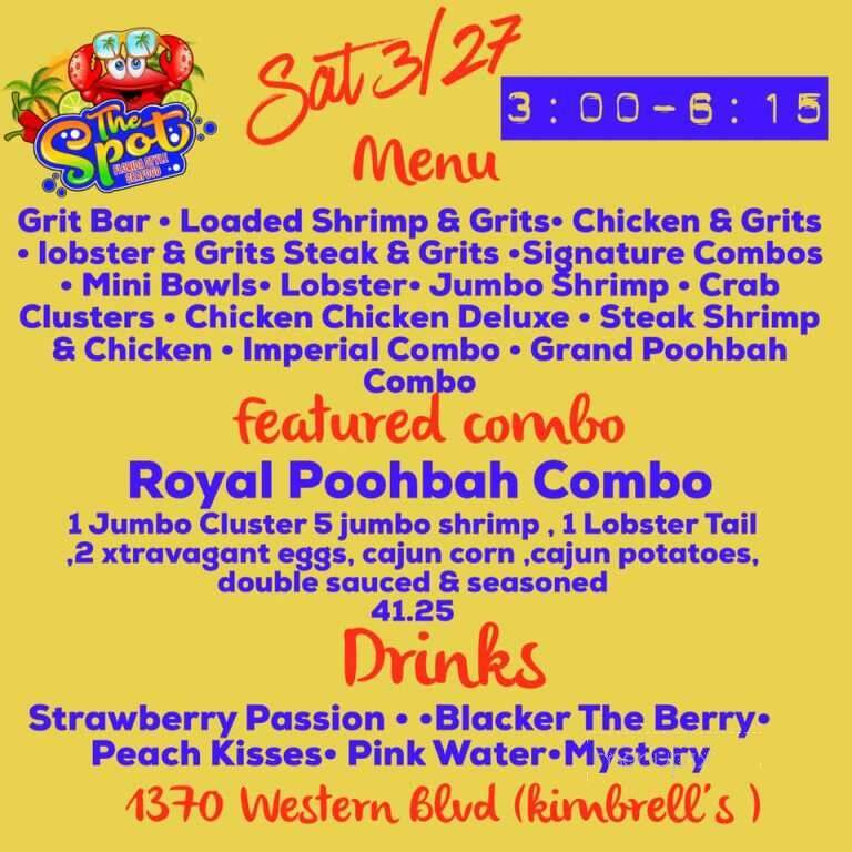The Spot Florida Style Seafood - Jacksonville, NC menu_pic