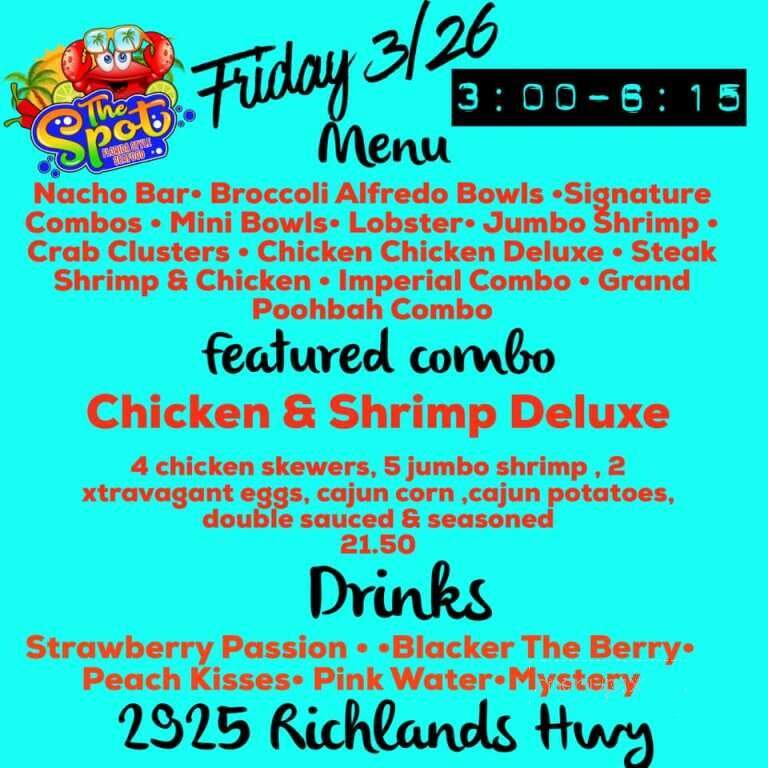 The Spot Florida Style Seafood - Jacksonville, NC menu_pic