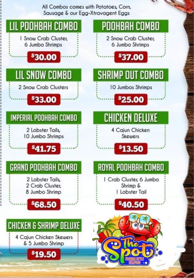 The Spot Florida Style Seafood - Jacksonville, NC menu_pic
