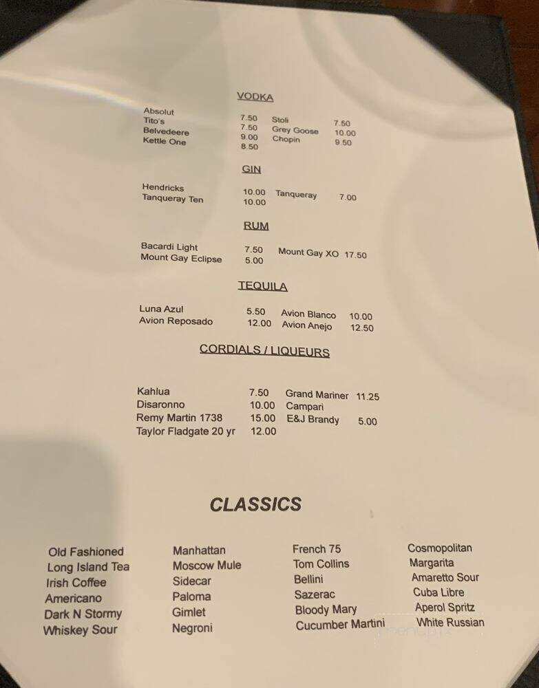 The Putnam Room - Cookeville, TN menu_pic