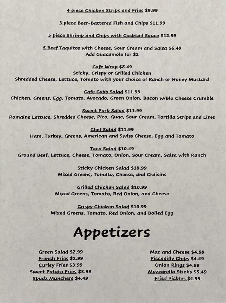 The Cafe - Enterprise, UT menu_pic