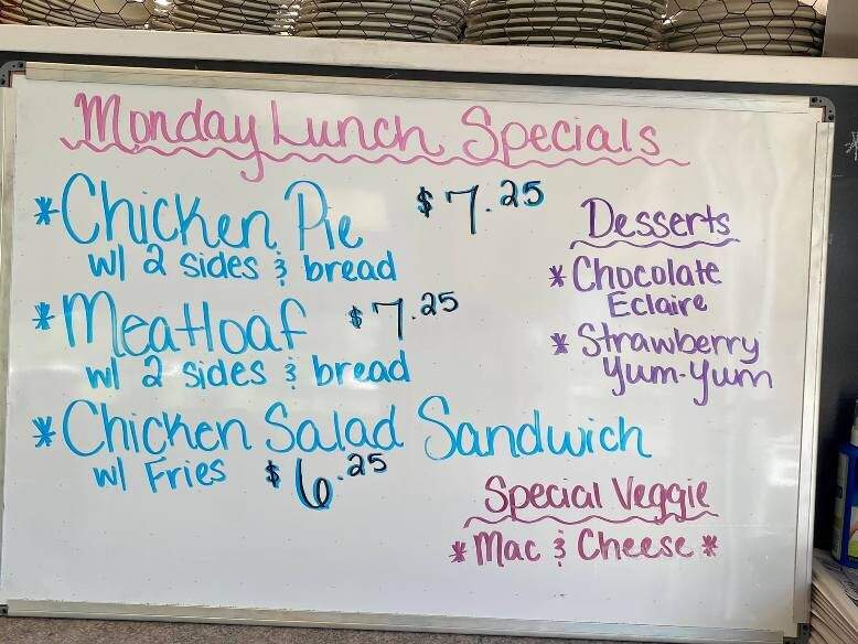 Sue's Kitchen - Dobson, NC menu_pic