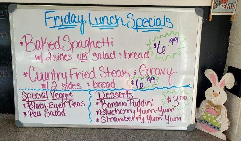 Sue's Kitchen - Dobson, NC menu_pic