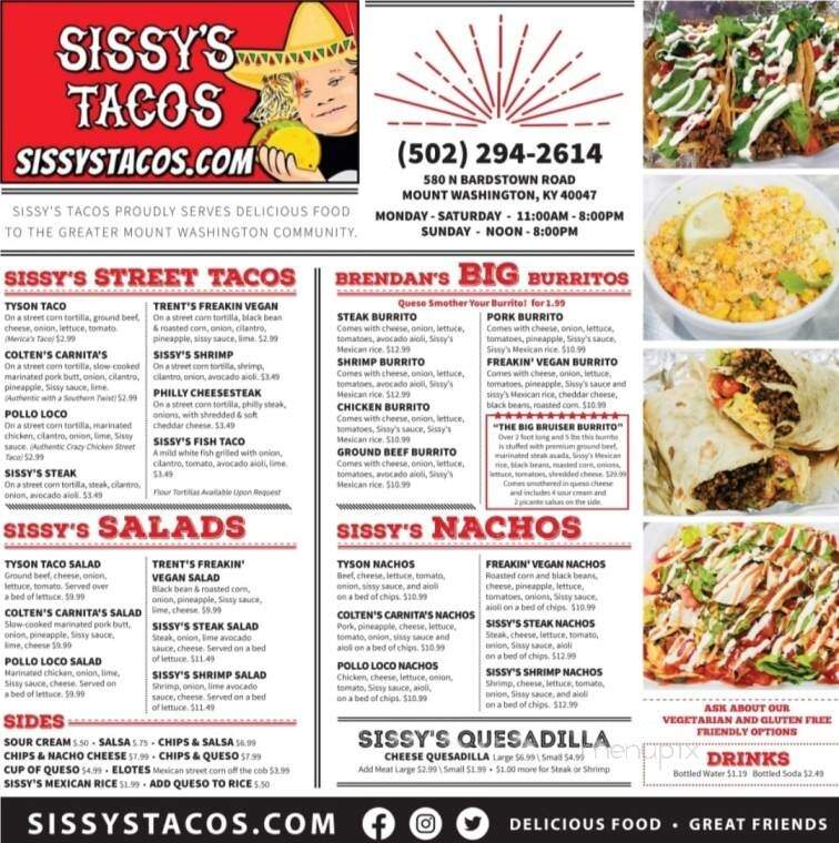 Sissy's Tacos - Mount Washington, KY