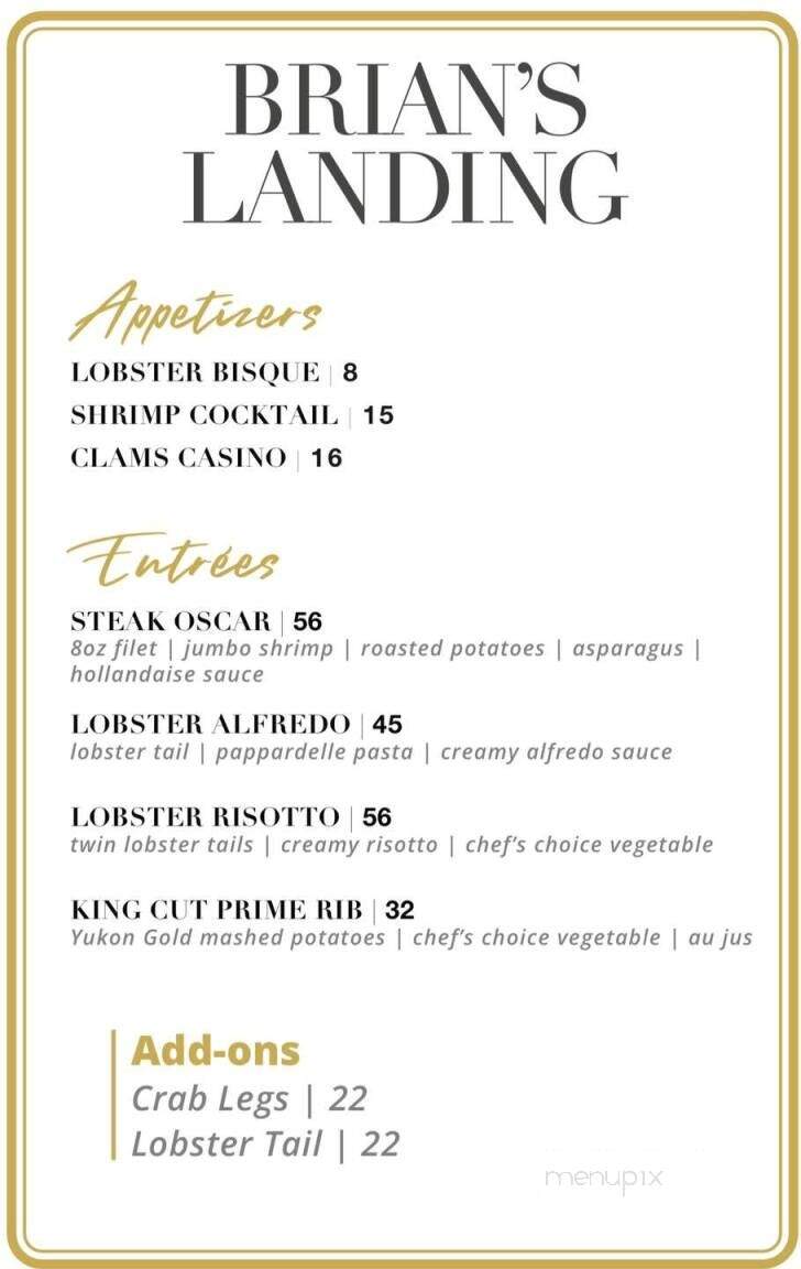 Brian's Landing - Jamesville, NY menu_pic