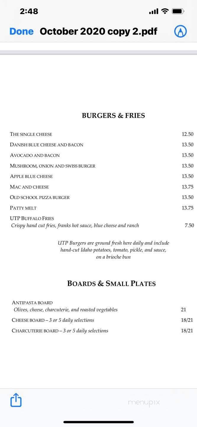 Union Town Provisions - Lorain, OH menu_pic