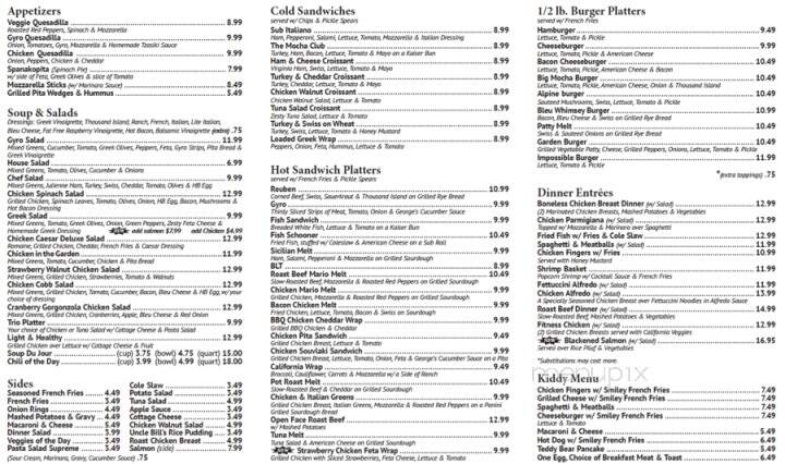 Mocha House - Warren, OH menu_pic