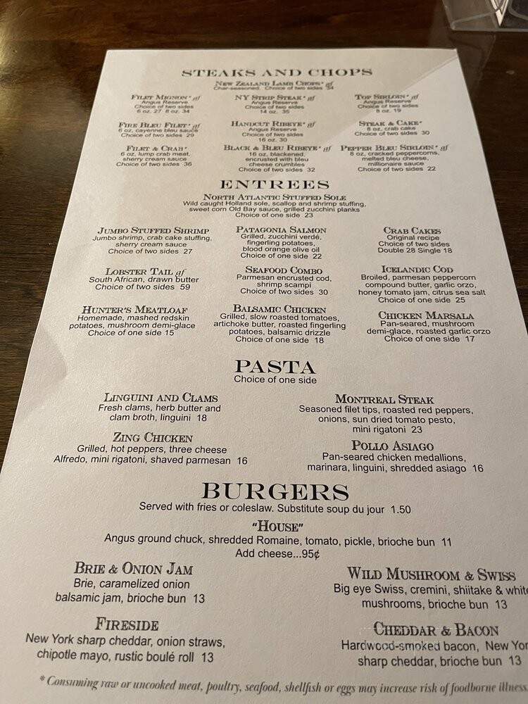 Springfield Grille - Youngstown, OH menu_pic