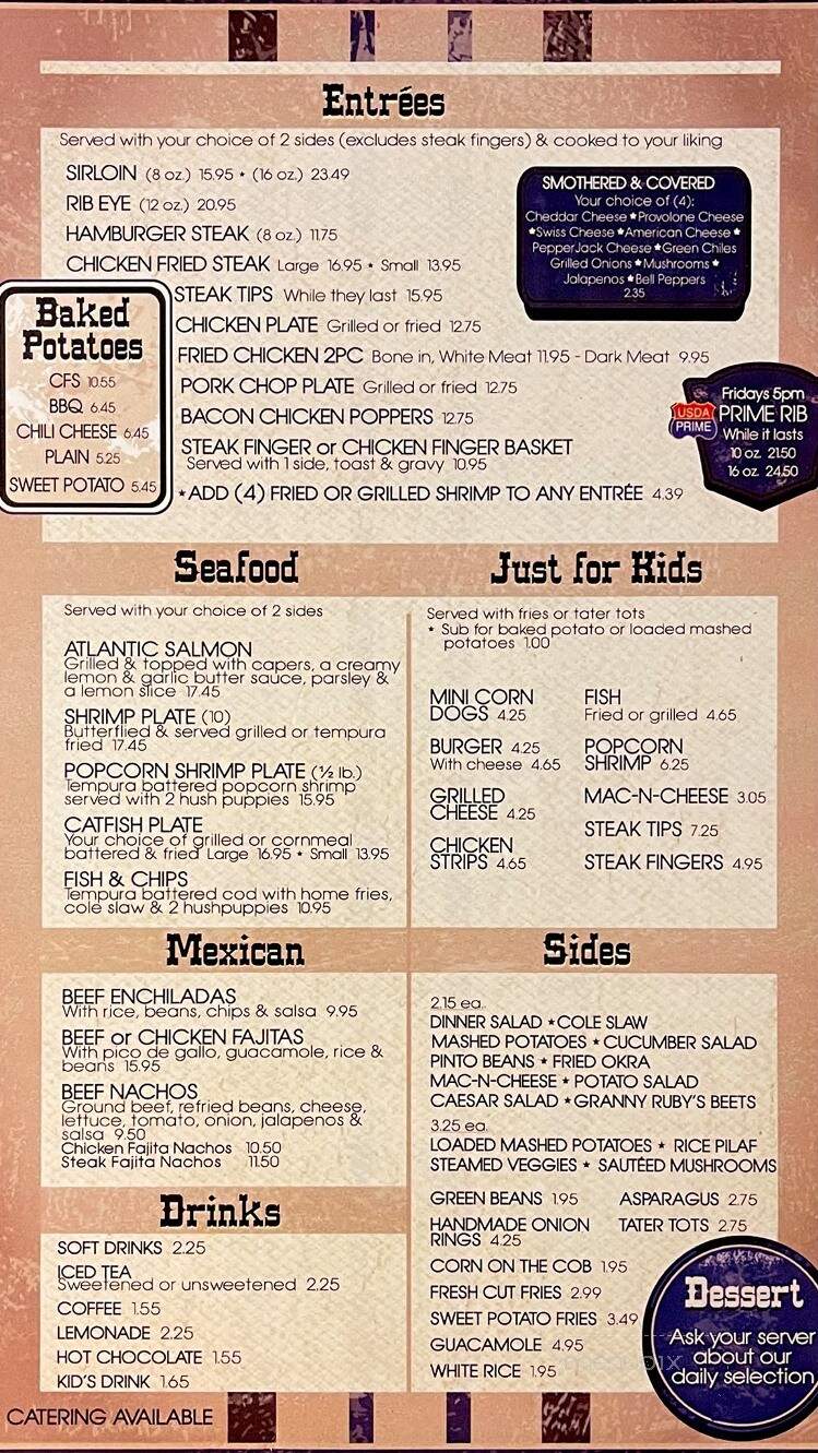 The Feed Mill - Gatesville, TX menu_pic