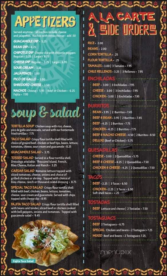 El Azteca - Ames, IA menu_pic