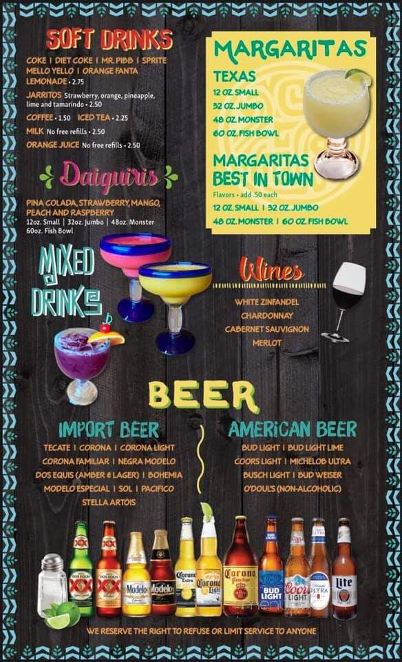 El Azteca - Ames, IA menu_pic