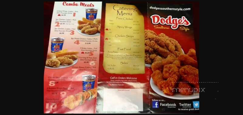 Dodge's Fried Chicken - Gautier, MS menu_pic