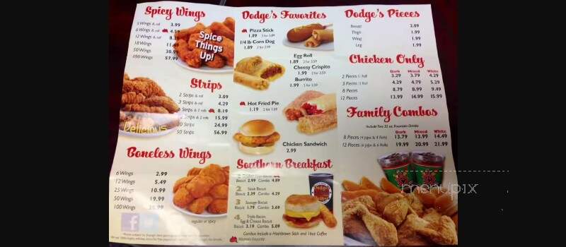 Dodge's Fried Chicken - Gautier, MS menu_pic