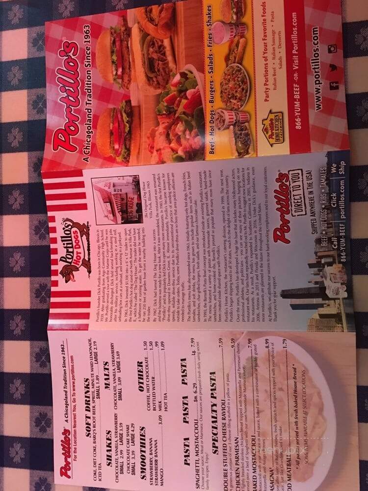 Portillo's - Tempe, AZ menu_pic