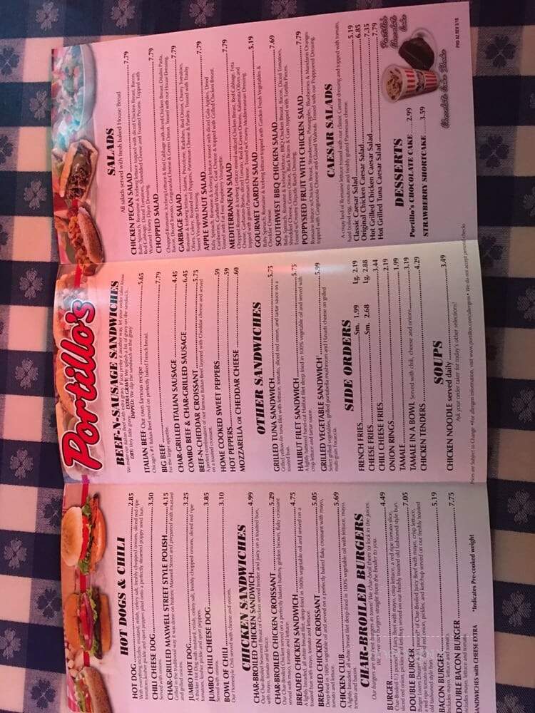 Portillo's - Tempe, AZ menu_pic