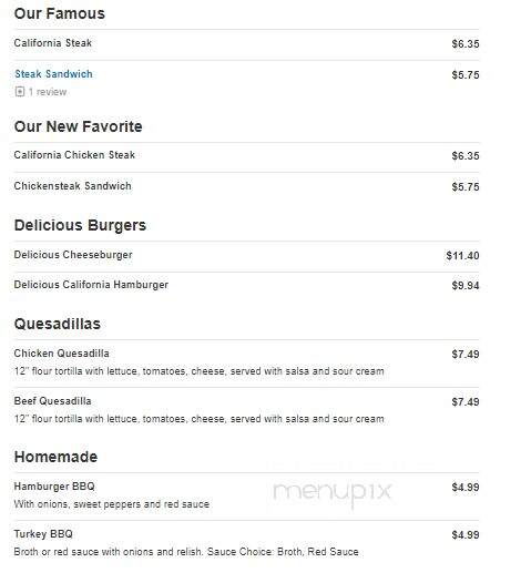 Main St Restaurant - Northampton, PA menu_pic