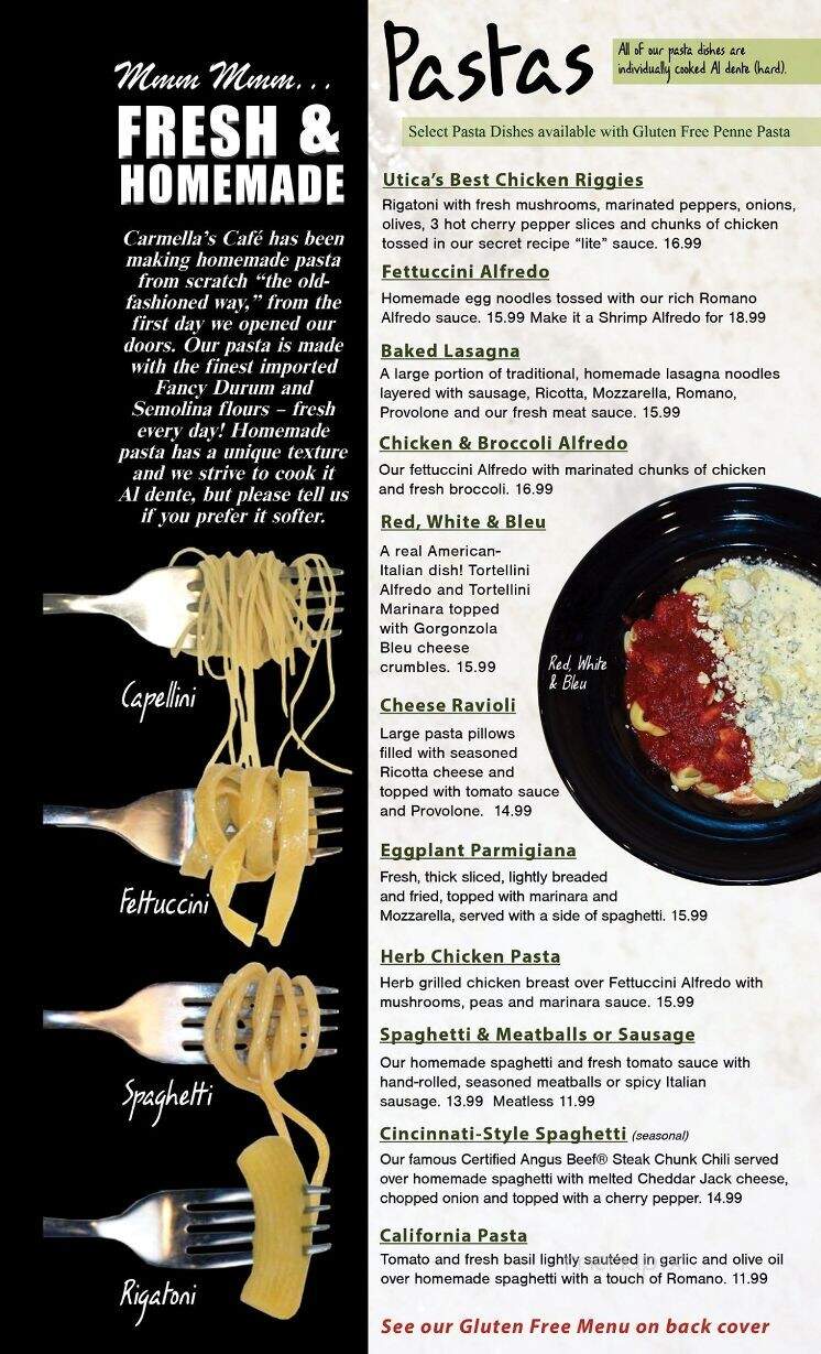 Carmella's Cafe - New Hartford, NY menu_pic