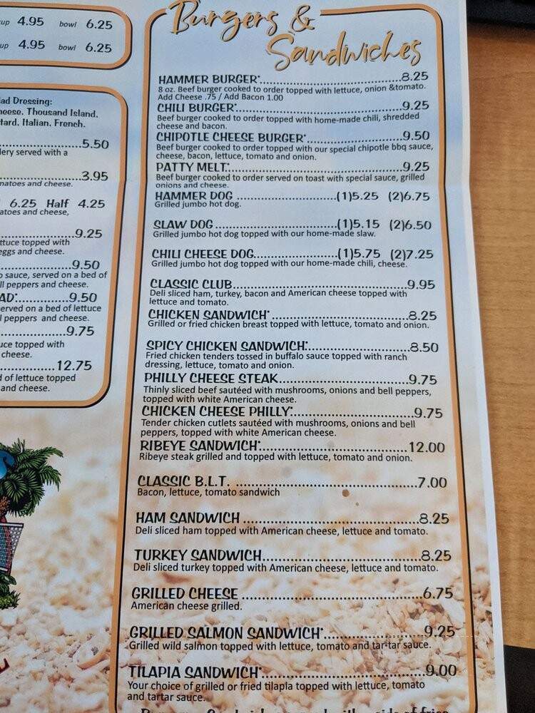 Hammer's Goodtime Emporium - Atlanta, GA menu_pic