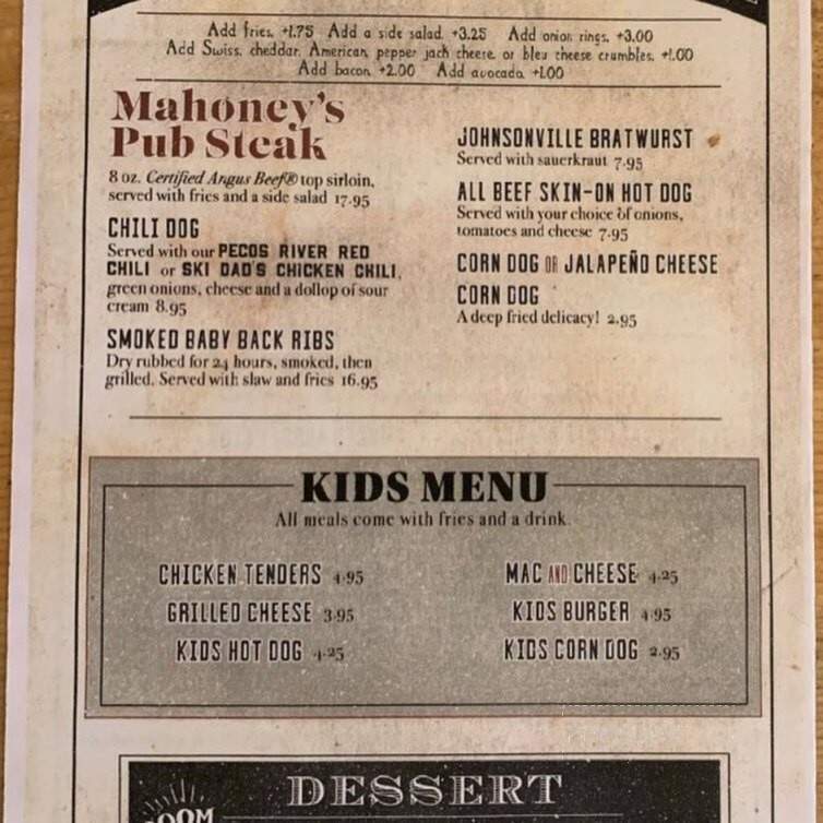 Mahoney's Bar & Grill - Bellevue, ID