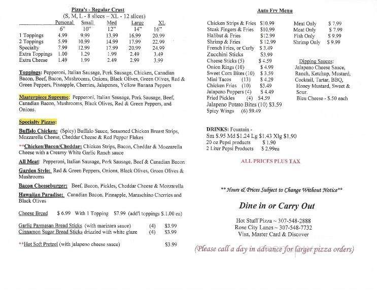 Hot Stuff Pizza - Lovell, WY menu_pic