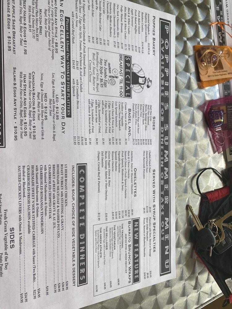 Poppies Restaurant & Deli - Delray Beach, FL menu_pic