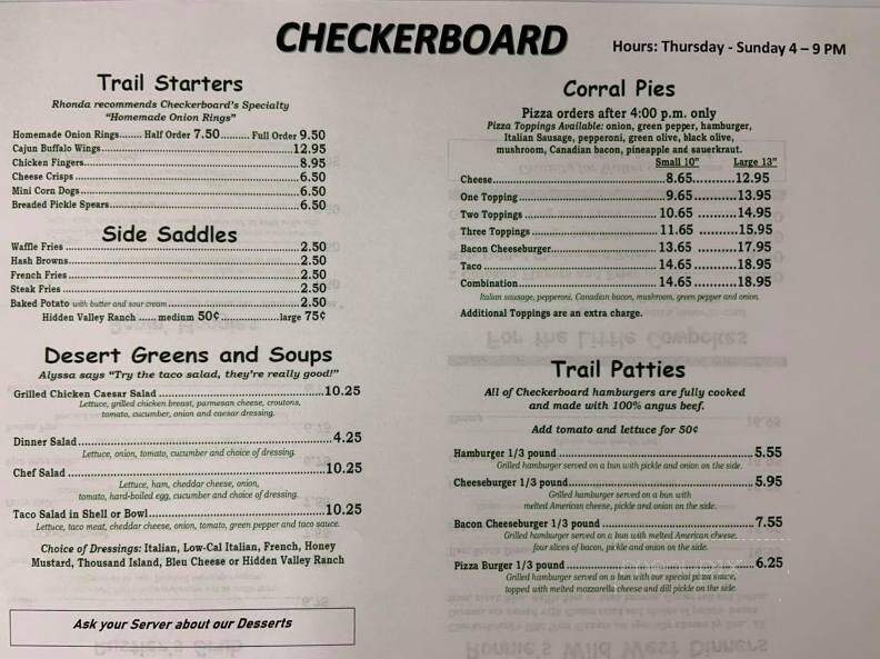 Checkerboard Restaurant & Antq - Pleasantville, IA