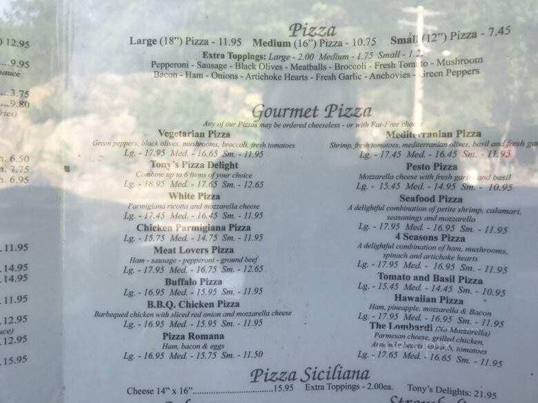 Tony's Pizza - Highland Falls, NY